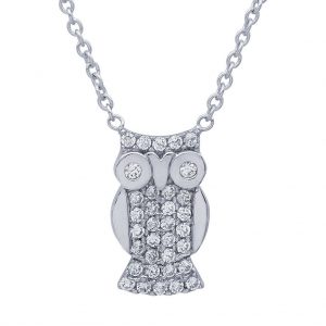 Crislu 9010102n13cz Owl Necklace