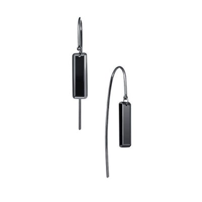 Lafonn E0269BKB00 Lassaire In Motion Baguette Wire Earrings