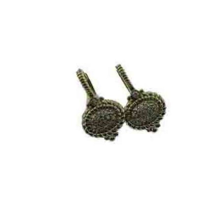 Judith Ripka Oval Pave Earrings RCE196Y-DI