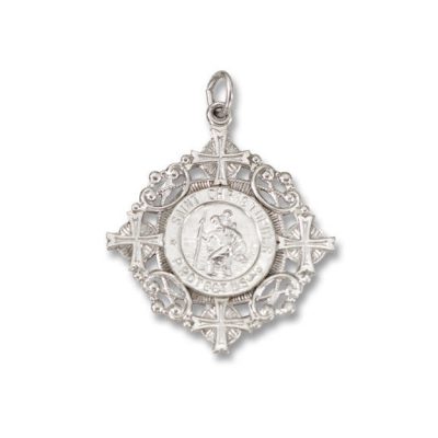St. Christopher Silver Religious Medal S216/18RH
