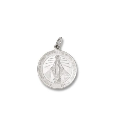 Sterling Silver Miraculous Religious Medal S21RH