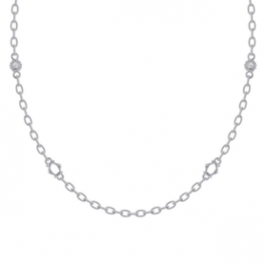 Judith Ripka Silver Collection Diamond Necklace SN653-WS-17