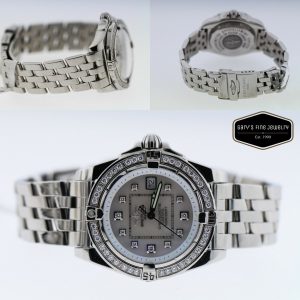 Breitling Windrider Cockpit Mother Pearl Diamond Women's 31.8mm Watch A71356
