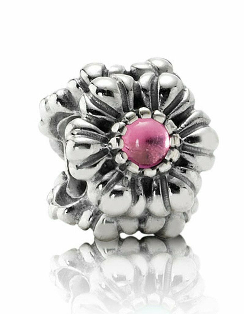 Pandora October Birthstone Pink Tourmaline Charm (Retired) 1 Pandora October Birthstone Pink Tourmaline Charm (Retired)
