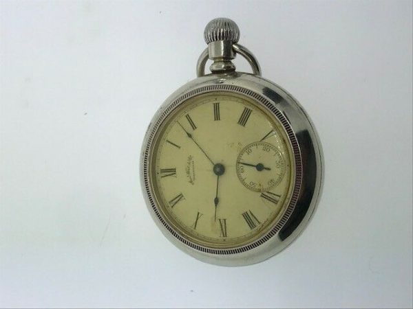 Waltham Am. Watch Co Movement In Baystate Imperial Coin Silver Case