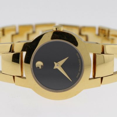 MOVADO Amorosa 24mm 88 E4 1842 Gold Tone Stainless Steel Wrist Watch for Women