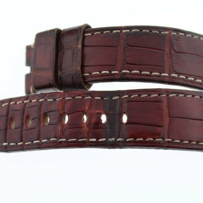 Genuine Officine Panerai Brown Alligator Leather Watch Strap Band 22MM