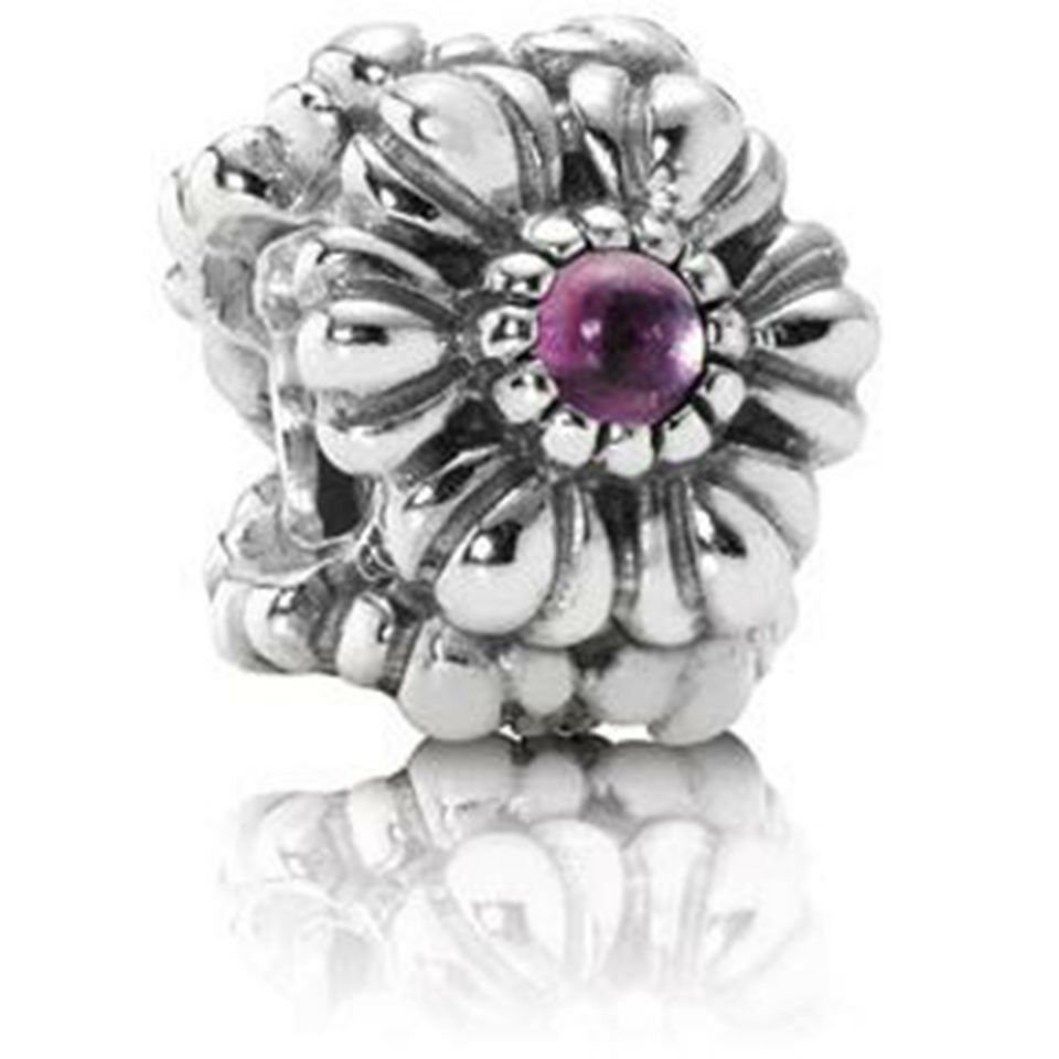 Retired Pandora Amethyst Disk Earring Charm :: Compose Earrings 290624AM ::  Authorized Online Retailer