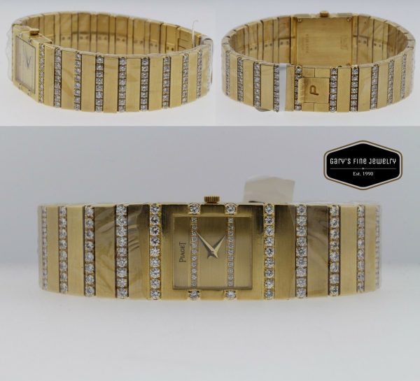 Piaget Polo 18K Gold & Diamond Quartz Women's 20mm Watch