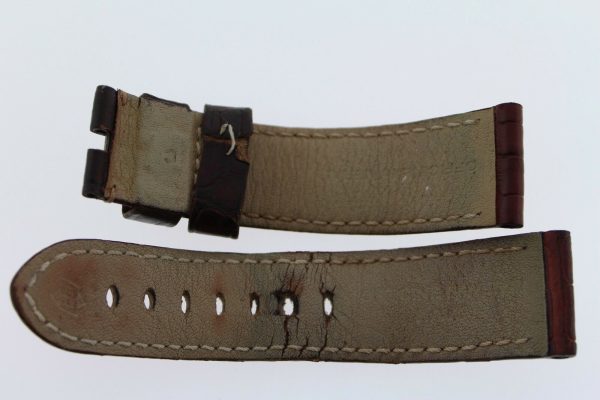 Genuine Officine Panerai Brown Alligator Leather Watch Strap Band 22MM