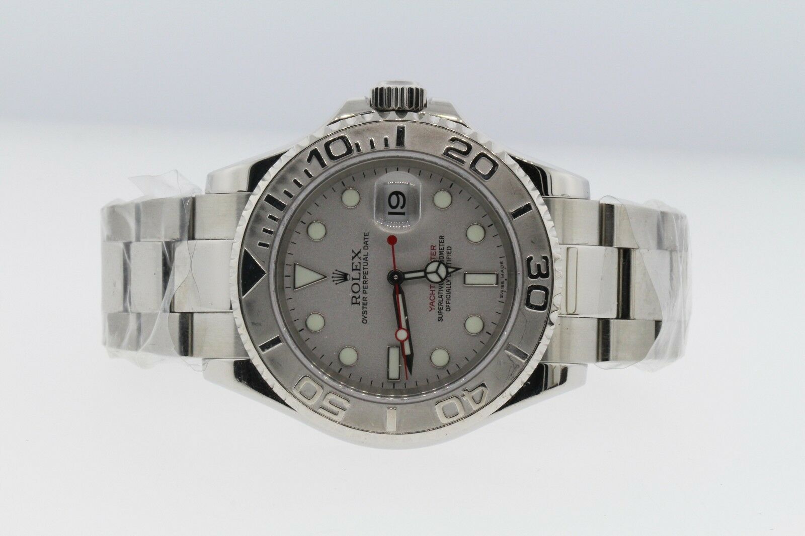 Rolex Yacht-Master 16622 40MM SS/Platinum Certified w/ Box/Papers $12350 Retail