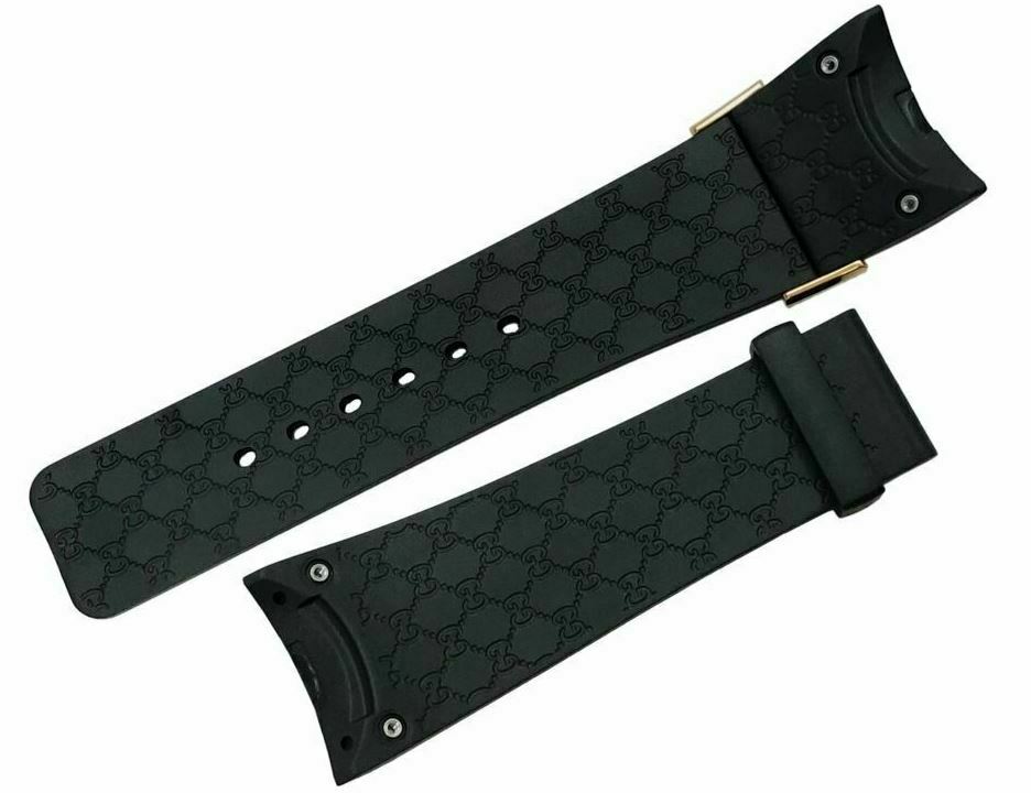 Original Gucci i-Gucci 114-2 Replacement Black Rubber Watch Band Grammy Music 3 Original Gucci i-Gucci 114-2 Replacement Black Rubber Watch Band Grammy Music