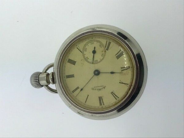 Waltham Am. Watch Co Movement In Baystate Imperial Coin Silver Case