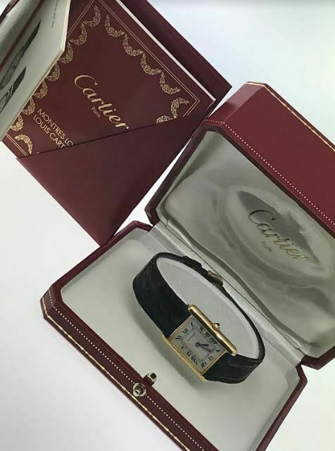 Cartier Tank Louis Yellow Gold Quartz W1512856 18k Vintage Watch
