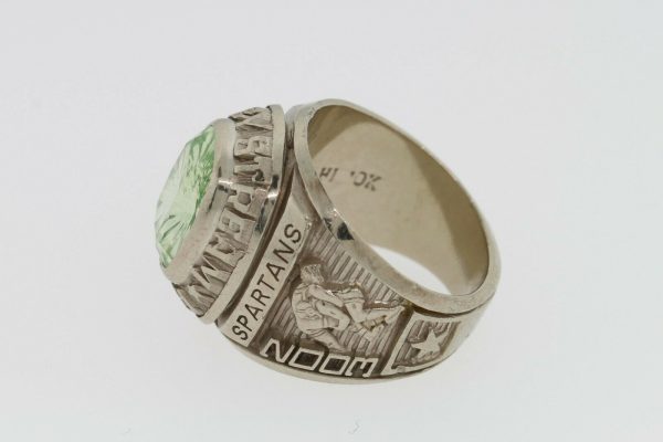 10K Gold High School Ring North Valley Stream High School Spartans 2003