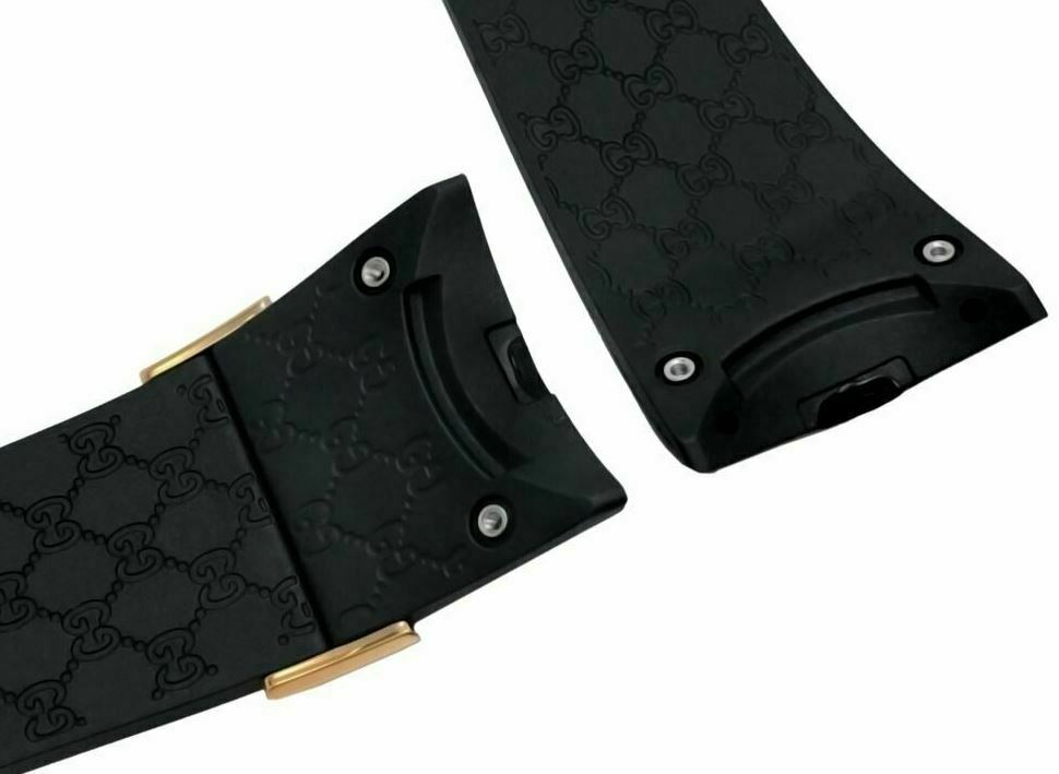 Original Gucci i-Gucci 114-2 Replacement Black Rubber Watch Band Grammy Music 5 Original Gucci i-Gucci 114-2 Replacement Black Rubber Watch Band Grammy Music