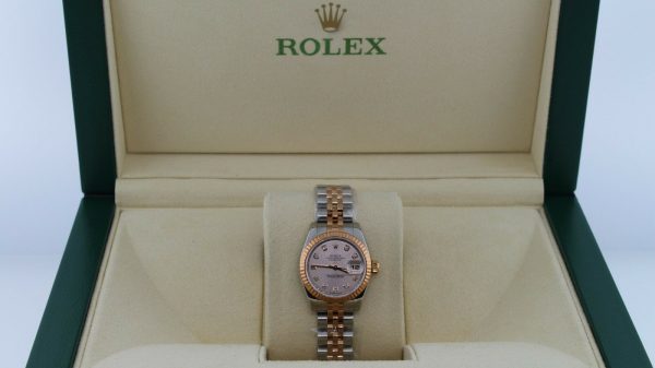 Rolex Datejust 179171PDJ Two Tone 18K Rose Gold/Stainless Steel 26mm Watch