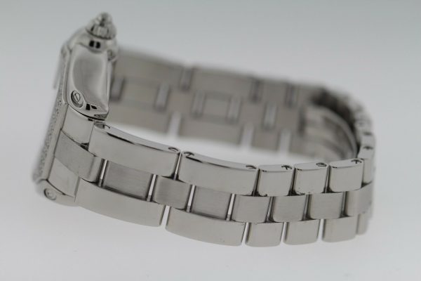 Cartier Roadster Stainless Steel Diamond Bezel 1ct Ladies' 35mmx37mm Watch