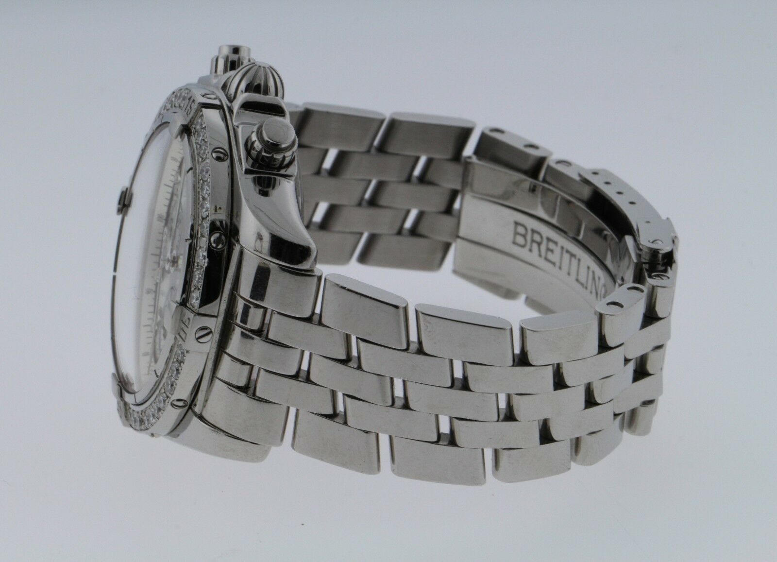 Breitling Evolution Chronomat A13356 SS 43MM White Dial Men's Customized Watch