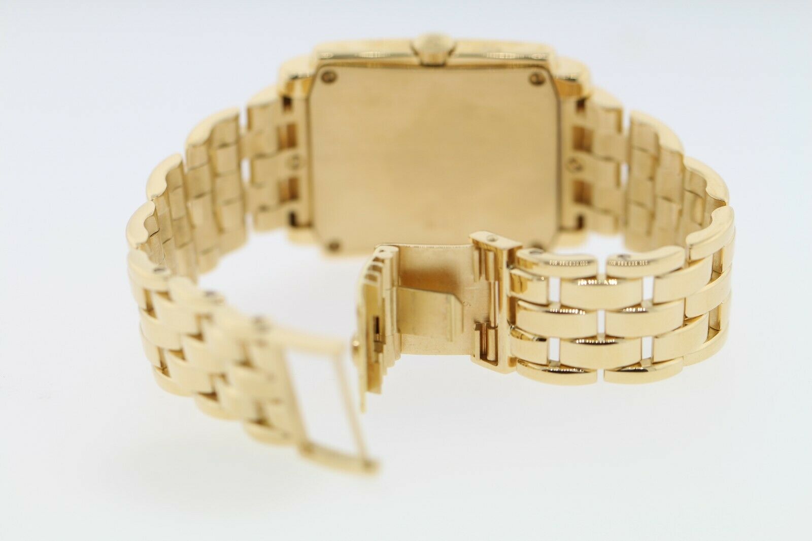 Patek Philippe Gondolo Unisex 18K Yellow Gold 1CT Diamond Bezel Quartz Watch