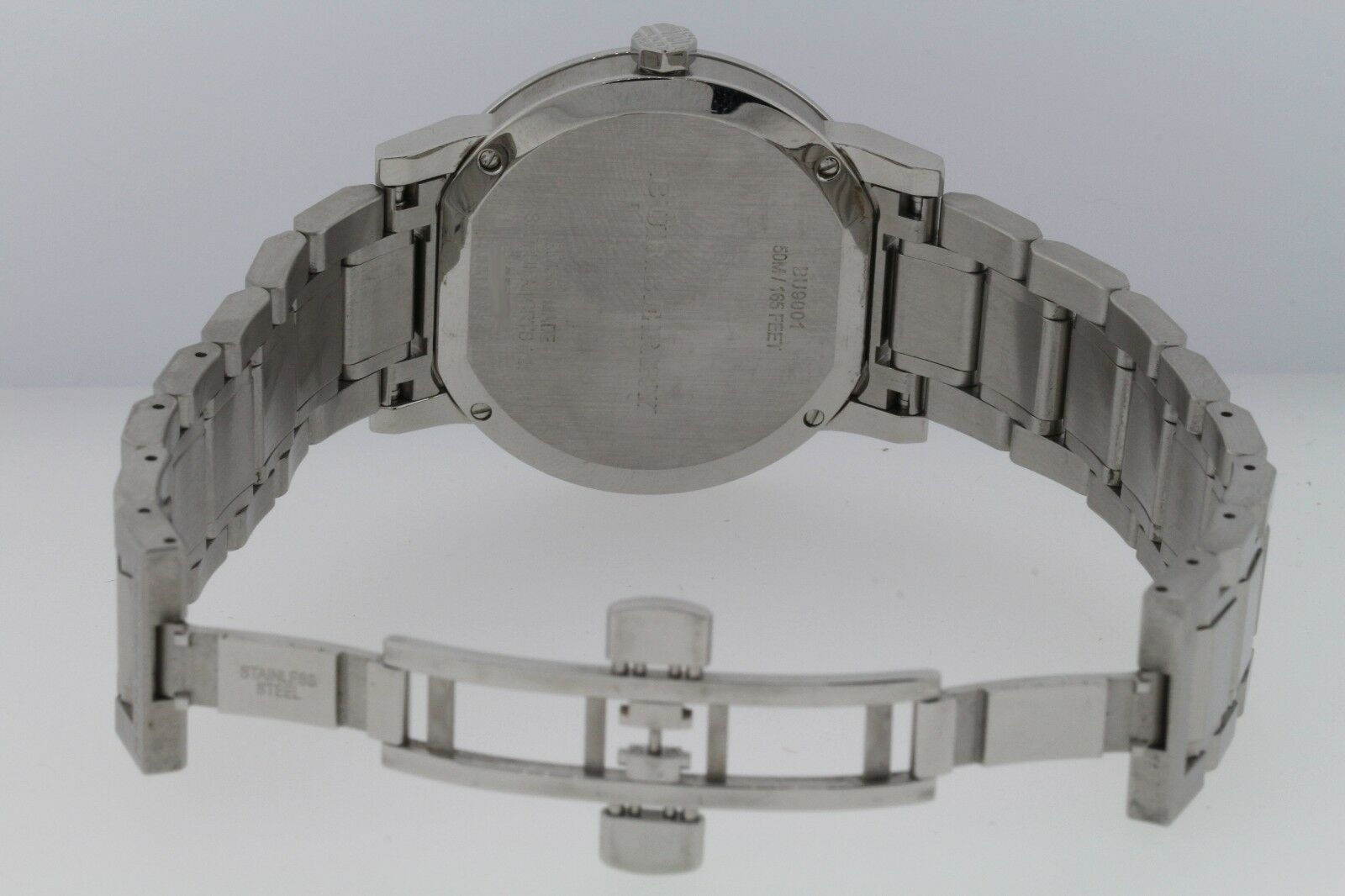 Burberry BU9001 Unisex Black Check Dial Stainless Steel 38mm Watch w/ Black Dial 11 Burberry BU9001 Unisex Black Check Dial Stainless Steel 38mm Watch w/ Black Dial