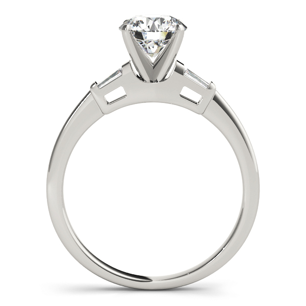 Rebecca Elegant Diamond 3-Stone Baguette Engagement Ring (Platinum)
