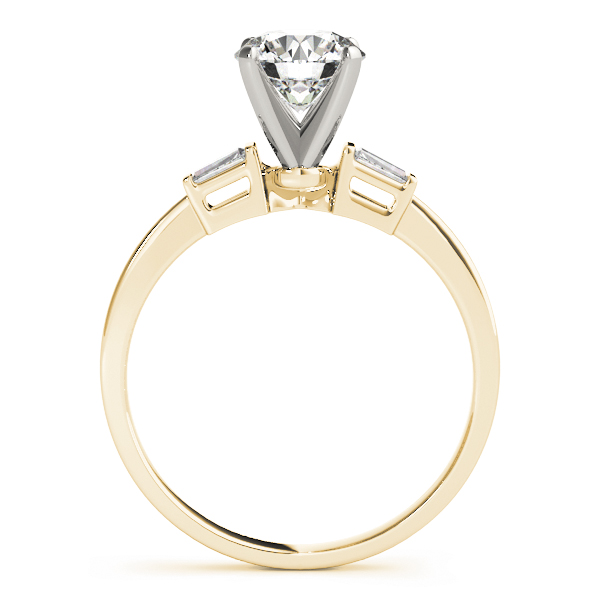 Eleanor Elegant Diamond 3-Stone Baguette Engagement Ring (18k Yellow Gold)