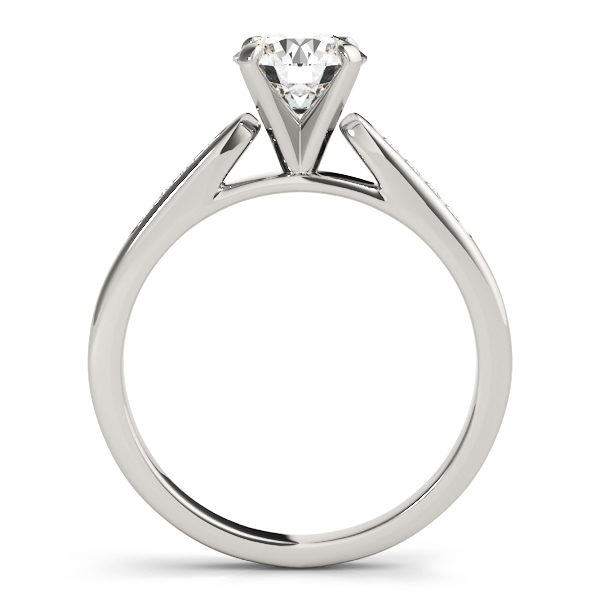Quinn Diamond Channel Classic Cathedral Engagement Ring
  (Platinum)