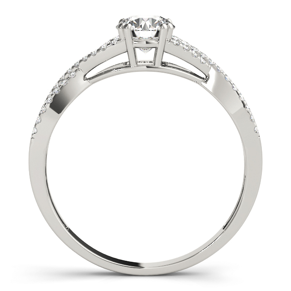 Eva Diamond Modern Cathedral Braided Vine Engagement Ring (Platinum)