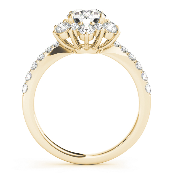 Azalea Diamond Flower Cluster Engagement Ring (18k Yellow Gold)