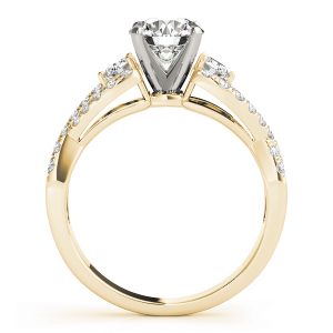 Alora Diamond Infinity Twist 3-Stone Engagement Ring (18k Yellow Gold)