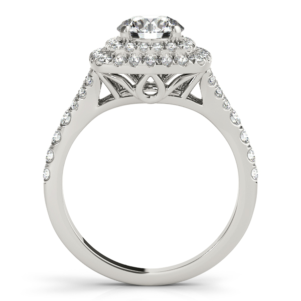 Cassandra Diamond Layered Halo Engagement Ring (Platinum)