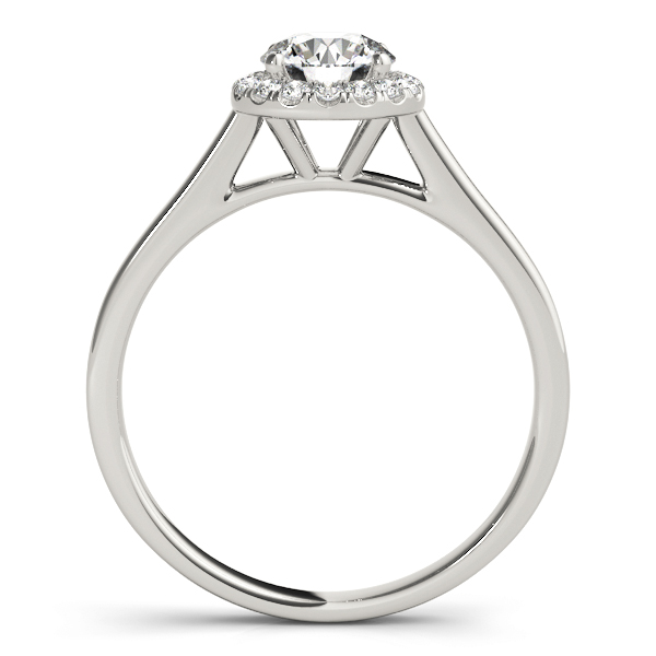 Dawn Petite Diamond Halo Engagement Ring (Platinum)