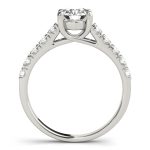 Evelyn Diamond Basket Cathedral Engagement Ring (Platinum)