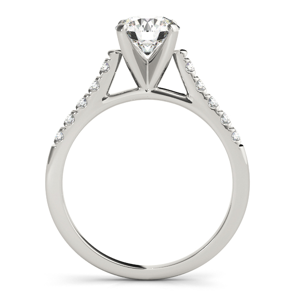 Theresa Diamond Solitaire Cathedral ¼ Eternity Engagement Ring (Platinum)