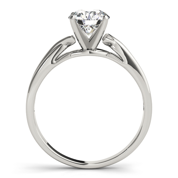 Estella  Diamond Solitaire Cathedral Twist Engagement Ring (Platinum)