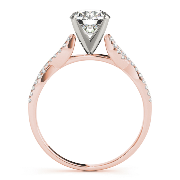 Bernadette Luxe Diamond Cathedral Twist Engagement Ring (18k Rose Gold)