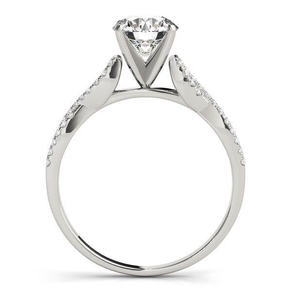 Bernadette Luxe Diamond Cathedral Twist Engagement Ring (Platinum)