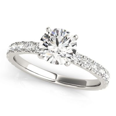 Diana Diamond Solitaire ¾ Eternity Engagement Ring (Platinum)
