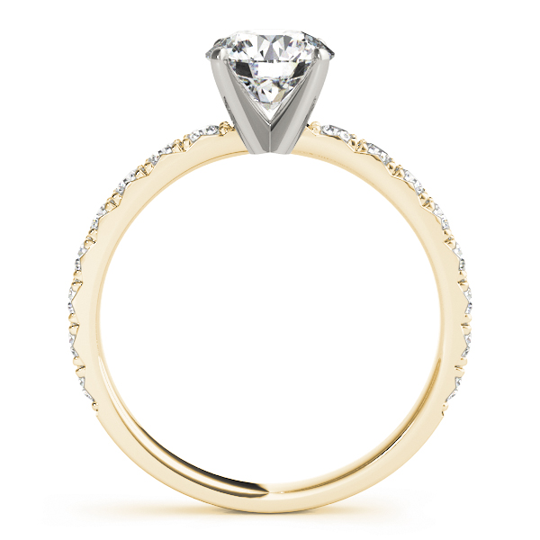 Diana Diamond Solitaire ¾ Eternity Engagement Ring (18k Yellow Gold)