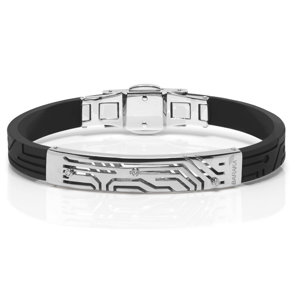 Baraka Vortex Bracelet BR263061RODN-15 | Baraka jewelry, Rubber bracelets,  Bracelet sizes
