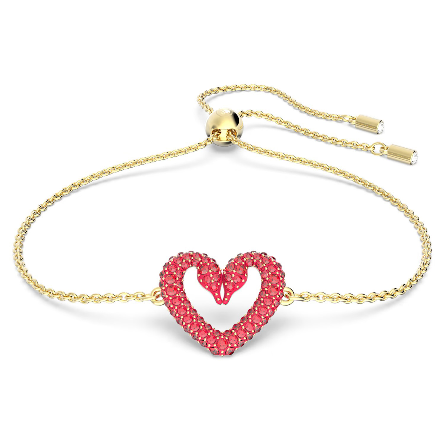 Carlton London Double Toned Rhodium Plated Heart-Shape Charm Bracelet –  Carlton London Online
