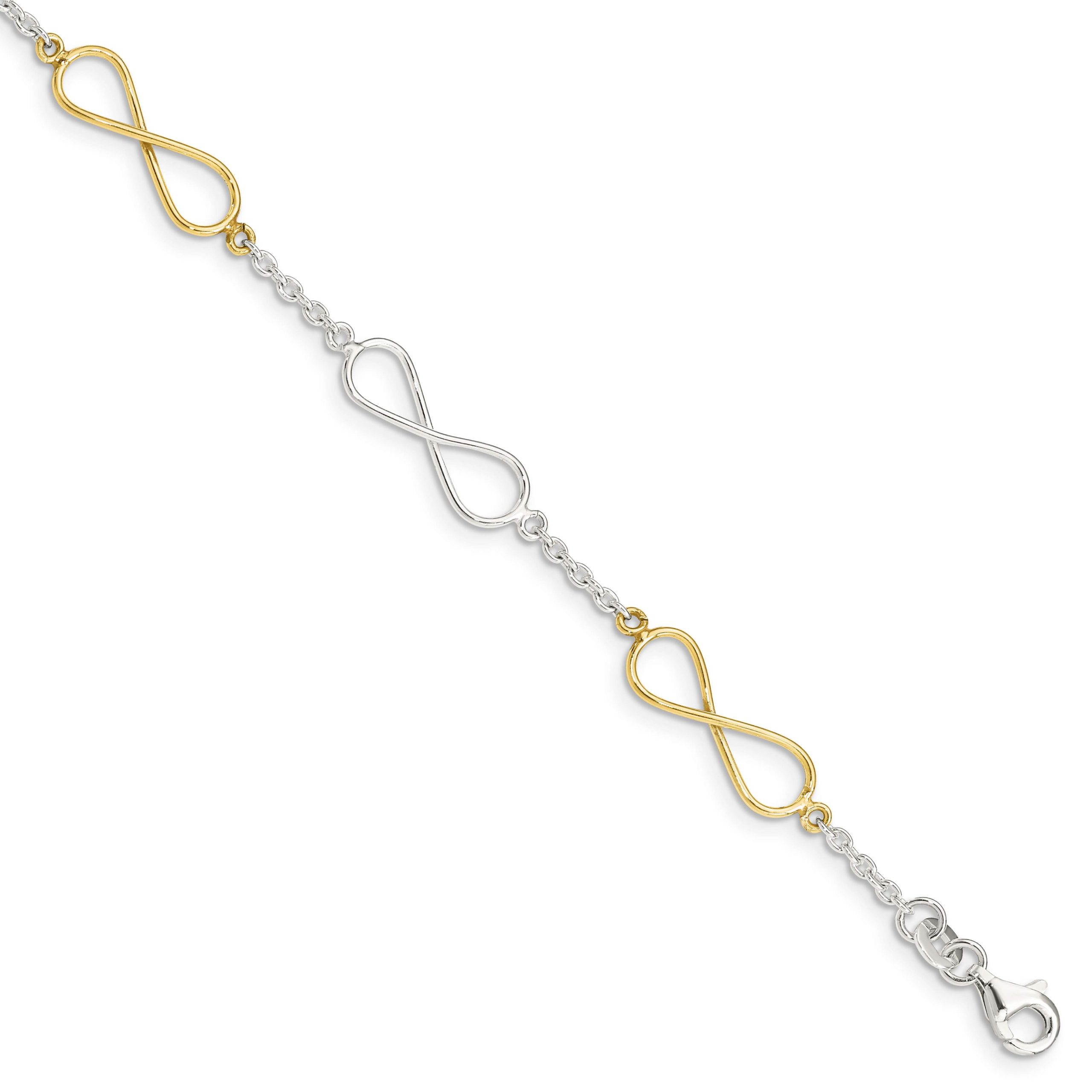 Effy Duo 14K Two Tone Gold Diamond Infinity Sign Bracelet – effyjewelry.com
